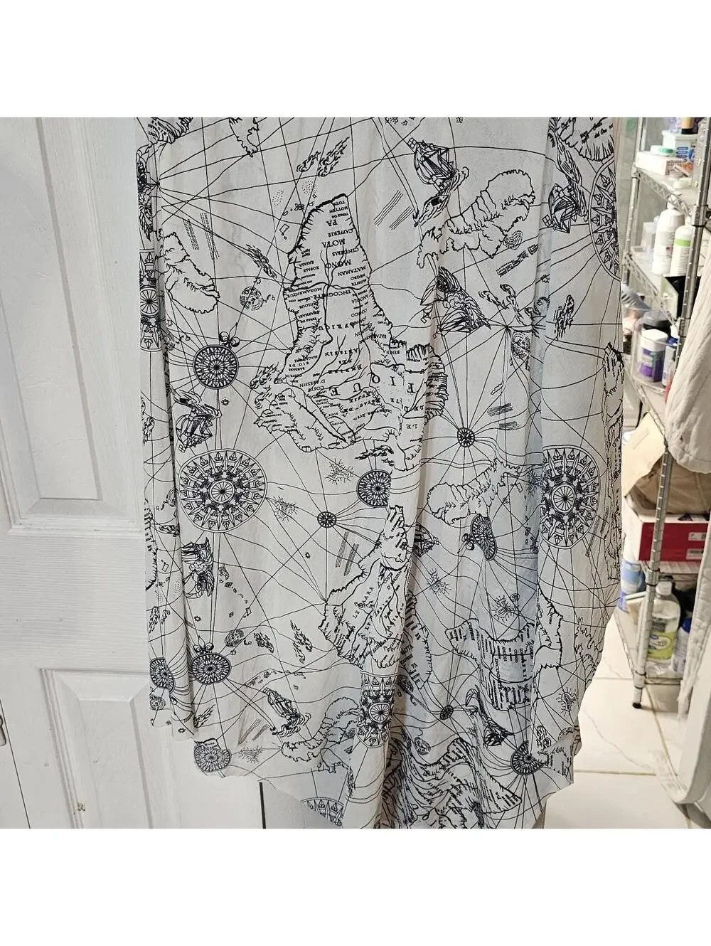Women's Black and White Skirt